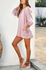 Shannon – Strampler aus Baumwollmischung mit Taschen und Knöpfen