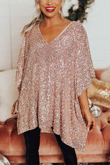 Light The Way – Tunikabluse mit Paillettenbesatz