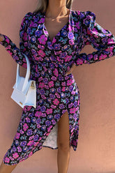 Born To Be – Stilvolles, bedrucktes Midikleid