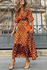 Latte Lover – Set aus Satin-Wickelhemd und ausgestelltem Rock