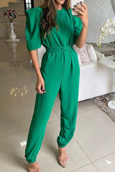 Chat with Me – Jumpsuit mit übergroßen Ärmeln und verdrehter Taille