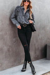 Booker Denim Button-Down-Oberteil