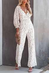 „I Can’t Resist“-Jumpsuit aus Spitze mit Laternenärmeln