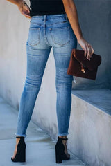 Zerrissene Skinny Jeans