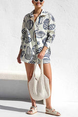 Parkside – Hübsches Set mit locker sitzendem Hemd und Shorts mit Taschen und elastischer Taille