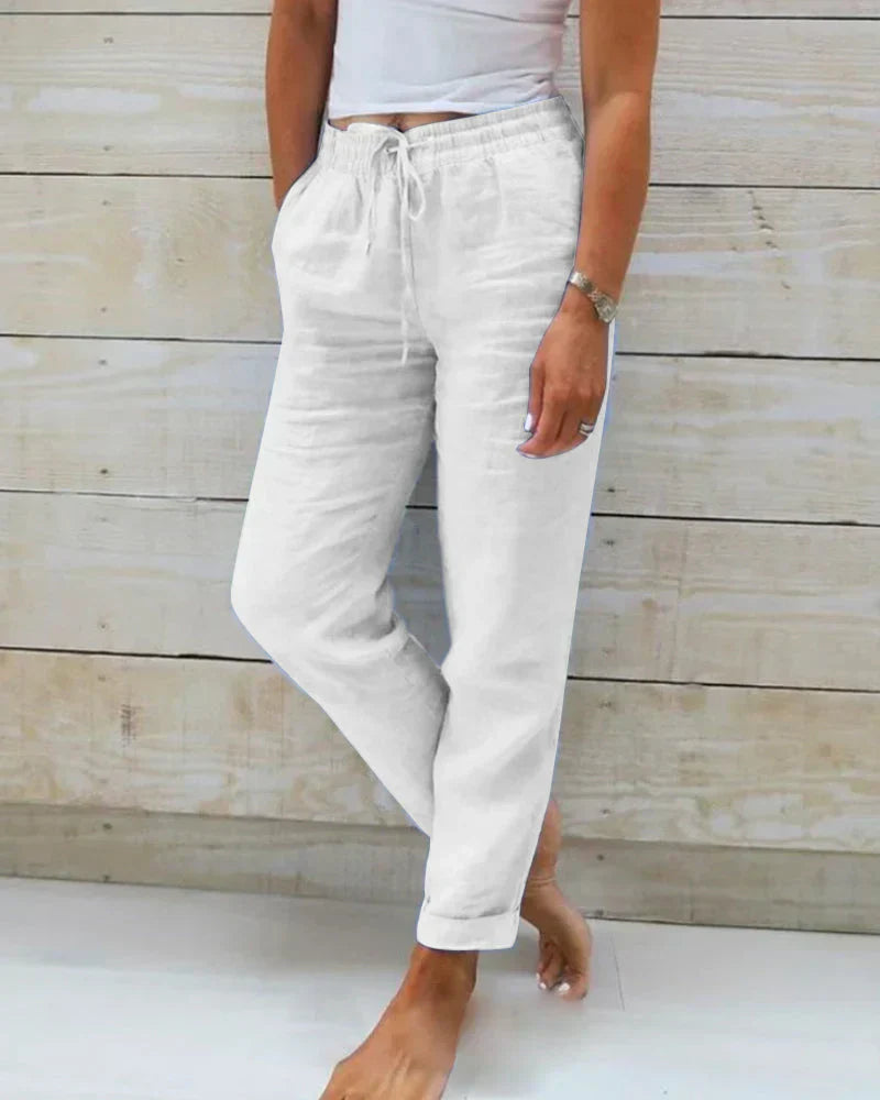 Brianna Soft Linen Pants