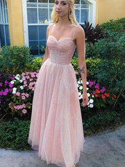 Bustier Mesh Cami Glitzer Tüll Rosa Partykleid