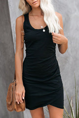 The Greatest Pleated Tank Mini Dress - 6 Colors