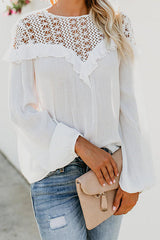 Absolute Adoration Lace Embroidered Shirt