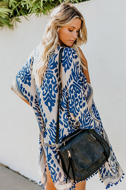 Seaside Retreat Boho Print Kimono – 4 Farben