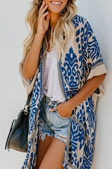 Seaside Retreat Boho Print Kimono – 4 Farben