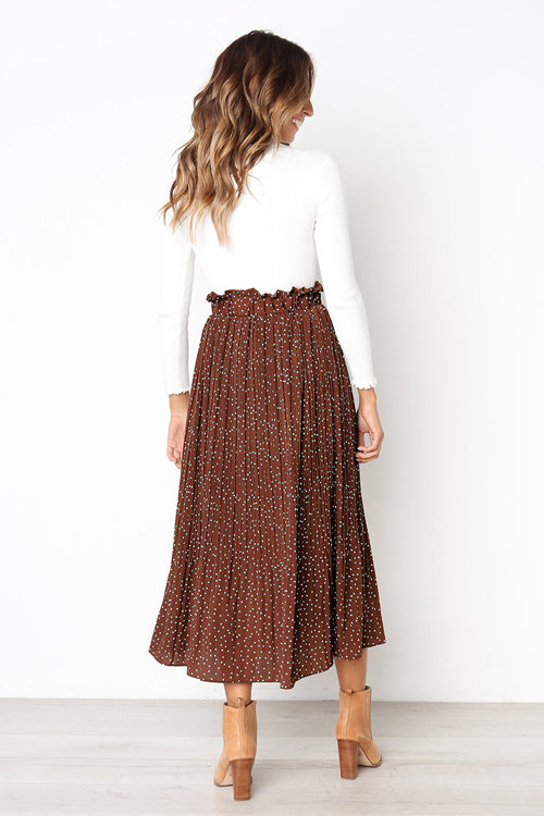 Keep Loving Pleated Print Pocket Maxi Skirt - 7 Colors