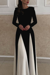 Stunning Mystery Mermaid Long Sleeve Maxi Dress