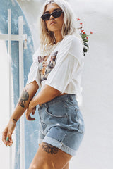 Kurzes T-Shirt mit Sweet Dream-Print
