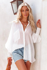 Take On The Trend Shirt mit Ballonärmeln und Taschen – 3 Farben