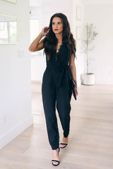 After Midnight Black Lace Sleeveless Jumpsuit