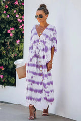 On My Mind Tie-Dye Button Up Maxi Dress - 2 Colors