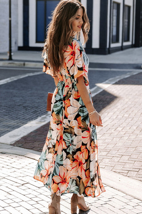 Still The One V-Neck Print Maxi Dress