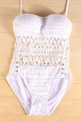 Lace Hollow-out Swimsuit- 2 Colors