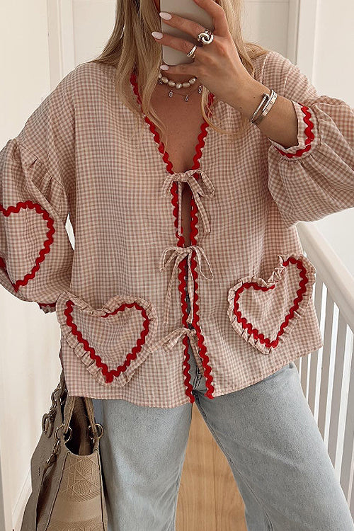 Adorably Elite Tie-Front Gingham Top - 9 Colors