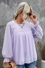 Always Amazing Swiss Dot Spitzentop – 6 Farben