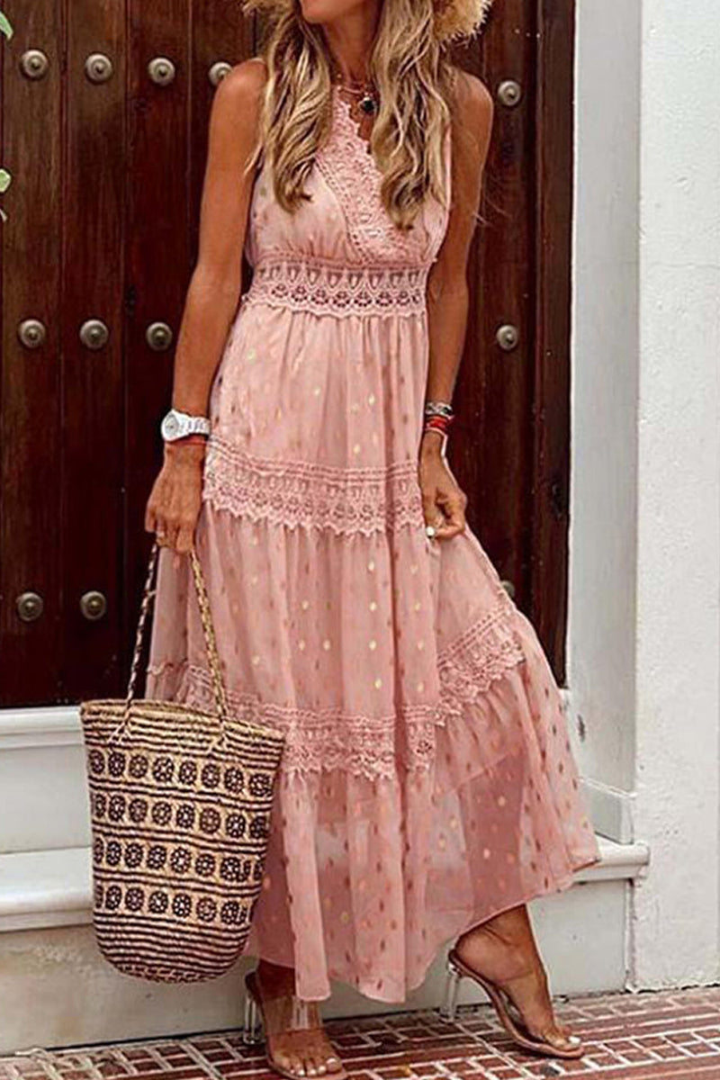 Bohemian Beach Graceful Maxikleid