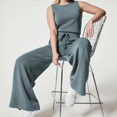 Maxine Wide Leg Pants Romper