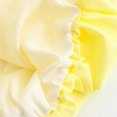 Gelbes Ballon-Minikleid