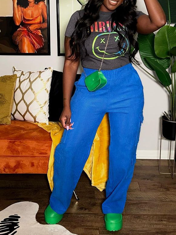 Indiebeautie Solid Cargo Pants