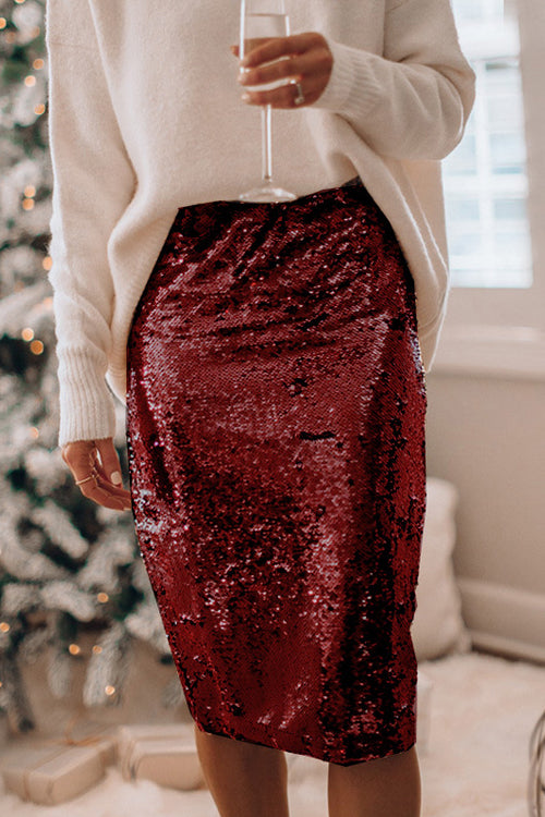 Watch Me Wow Sequin Midi Skirt - 4 Colors