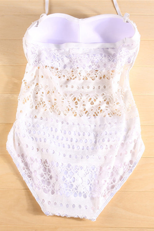 Lace Hollow-out Swimsuit- 2 Colors