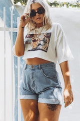 Kurzes T-Shirt mit Sweet Dream-Print