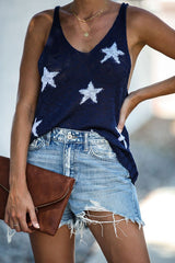 See You Soon Star Knit Tank Top