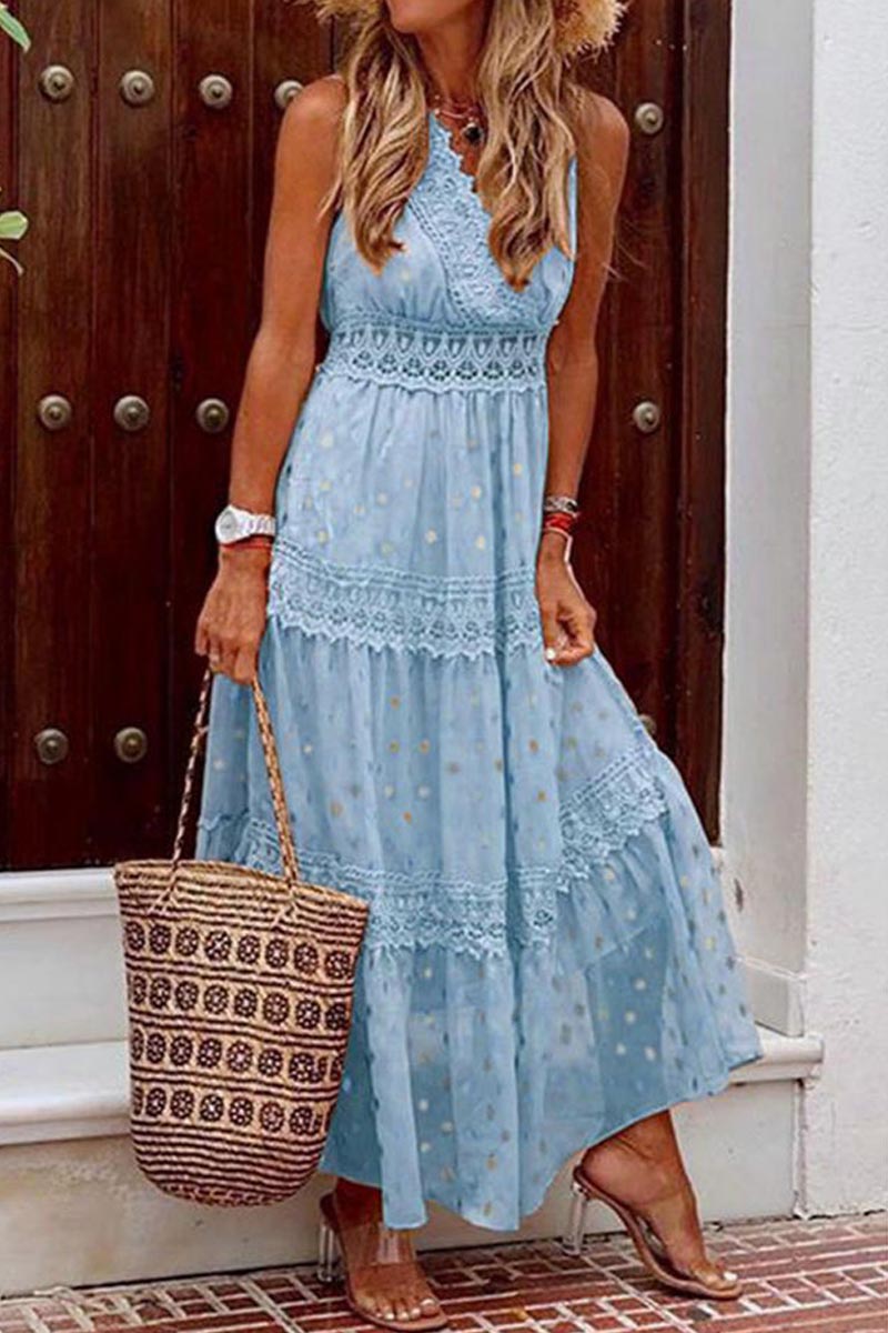 Bohemian Beach Graceful Maxikleid