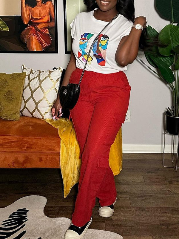 Indiebeautie Solid Cargo Pants