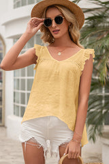 Hey Sun Ray V-Back Lace Tank Top - 4 Colors