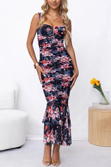 Charming Destiny Floral Pleated Midi Dress - 5 Colors