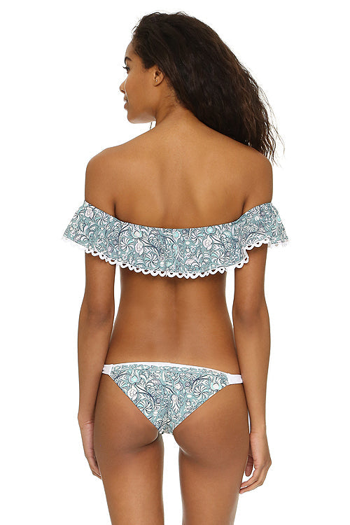 Print Off the Shoulder Bikini