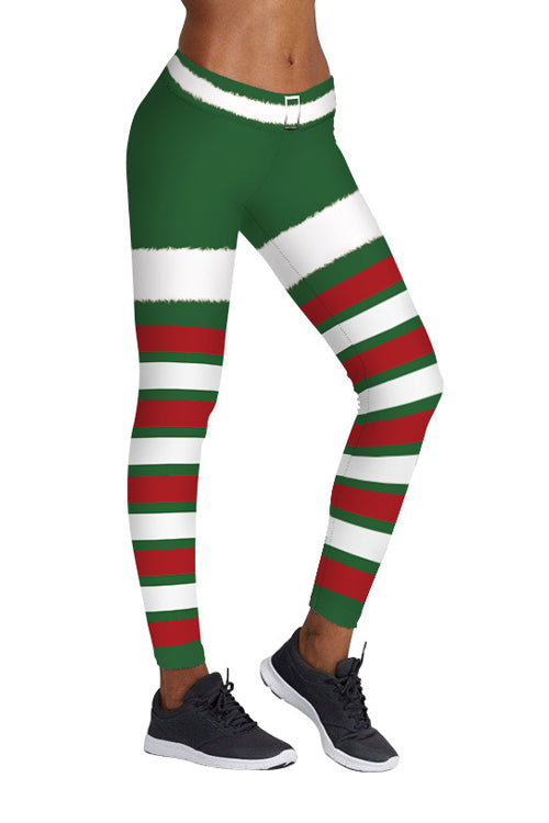 Christmas Tree Print Sports Pants