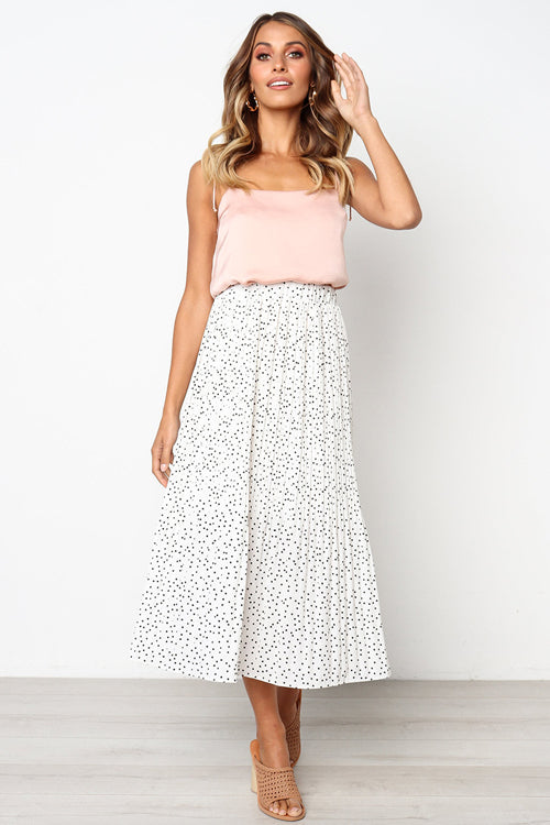 Keep Loving Pleated Print Pocket Maxi Skirt - 7 Colors