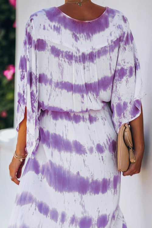 On My Mind Tie-Dye Button Up Maxi Dress - 2 Colors