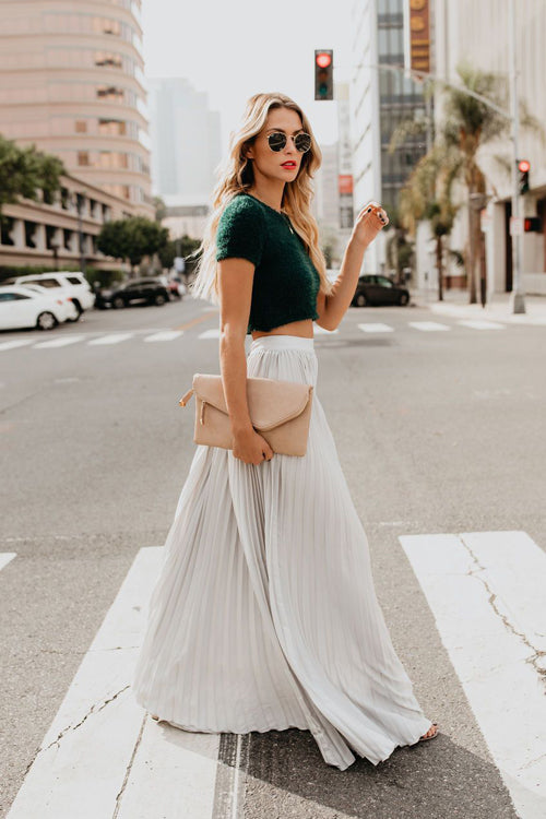 City View Pleated Maxi Skirt - 6 Colors