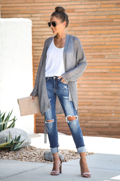 Afternoon Daydream – Strickjacke mit Krawatte