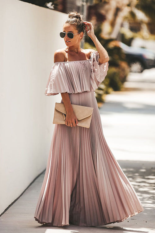 Love Spell Off Shoulder Maxi Dress - 2 Colors