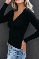 Basics Upstage V-Neck Knit Top - 3 Colors