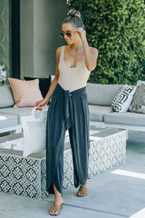 All Vibes Right Cotton Wide-Leg Pants - 4 Colors