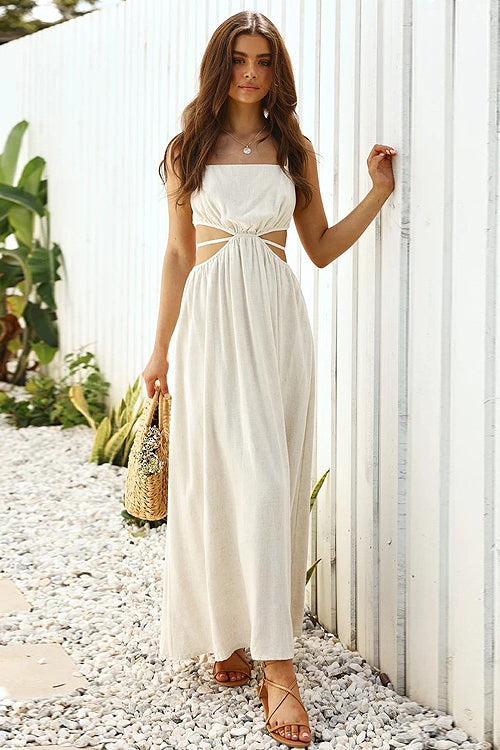 Always Enchanting Spaghetti Cutout Maxi Dress - 3 Colors