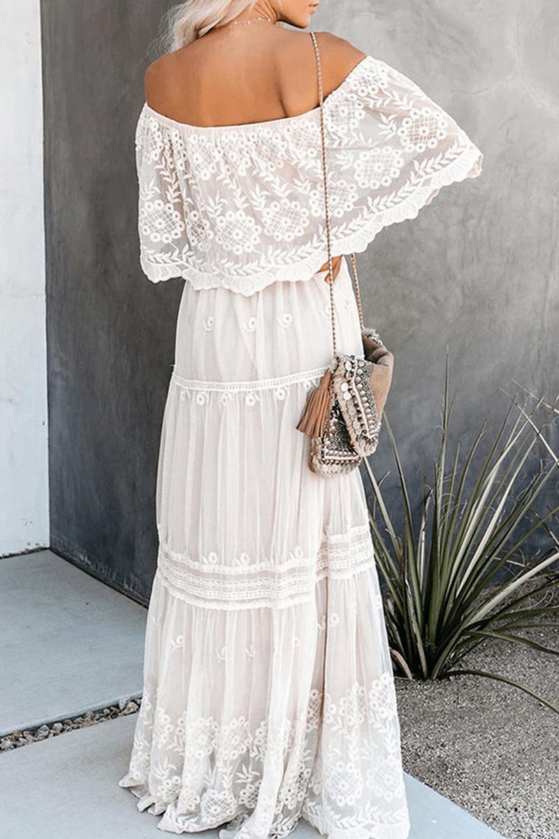 Tribal Print Spaghetti Strap Modern Casual Wear Midi Dress