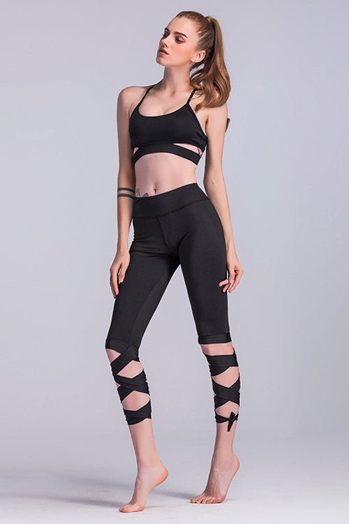 Yoga Tied Cross-leg Leggings