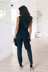 After Midnight Black Lace Sleeveless Jumpsuit